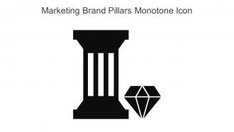 Marketing Brand Pillars Monotone Icon In Powerpoint Pptx Png And Editable Eps Format