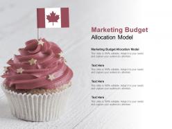 Marketing budget allocation model ppt powerpoint presentation layouts inspiration cpb