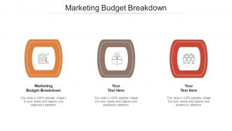Marketing budget breakdown ppt powerpoint presentation file gallery cpb