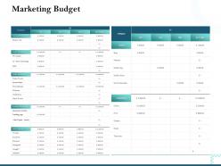 Marketing budget content marketing ppt powerpoint presentation inspiration