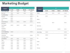 Marketing Budget Powerpoint Presentation