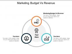 Marketing budget vs revenue ppt powerpoint presentation layouts guidelines cpb