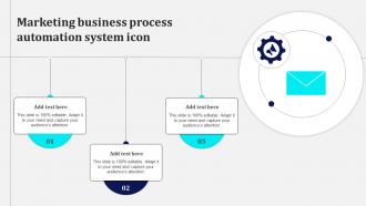 Marketing Business Process Automation System Icon