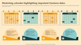 Marketing Calendar Highlighting Digital Email Plan Adoption For Brand Promotion