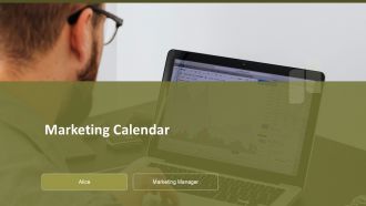 Marketing Calendar PPT Summary ACP