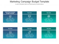 Marketing campaign budget template ppt powerpoint presentation pictures visual aids cpb