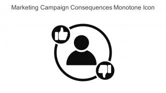Marketing Campaign Consequences Monotone Icon In Powerpoint Pptx Png And Editable Eps Format