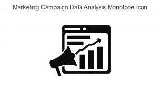 Marketing Campaign Data Analysis Monotone Icon In Powerpoint Pptx Png And Editable Eps Format