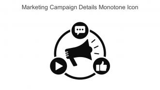 Marketing Campaign Details Monotone Icon In Powerpoint Pptx Png And Editable Eps Format