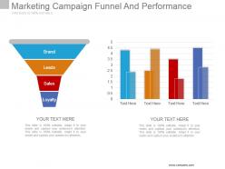 Marketing campaign funnel and performance powerpoint ideas
