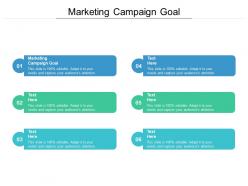 Marketing campaign goal ppt powerpoint presentation guidelines cpb
