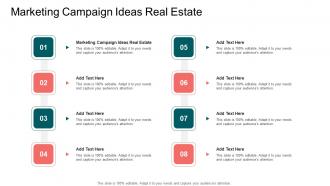 Marketing Campaign Ideas Real Estate In Powerpoint And Google Slides Cpb