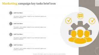 Marketing Campaign Key Tasks Brief Icon
