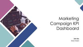 Marketing Campaign KPI Dashboard PPT Template AT