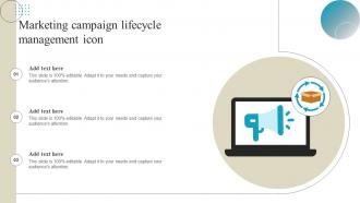 Marketing Campaign Lifecycle Management Icon