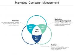 Marketing campaign management ppt powerpoint presentation gallery portrait cpb