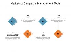 Marketing campaign management tools ppt powerpoint presentation infographics icon cpb