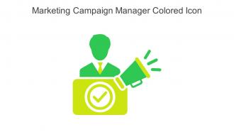 Marketing Campaign Manager Colored Icon In Powerpoint Pptx Png And Editable Eps Format