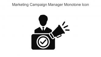 Marketing Campaign Manager Monotone Icon In Powerpoint Pptx Png And Editable Eps Format
