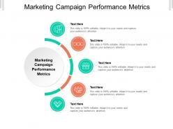 Marketing campaign performance metrics ppt powerpoint presentation inspiration icon cpb