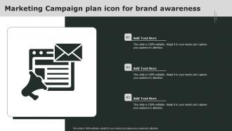 Marketing Campaign Plan Icon For Brand Awareness