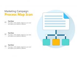 Marketing campaign process map icon