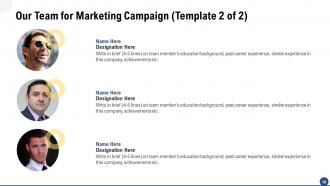 Marketing Campaign Proposal Powerpoint Presentation Slides