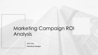 Marketing Campaign ROI Analysis PPT Template AT