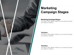 Marketing campaign stages ppt powerpoint presentation templates cpb