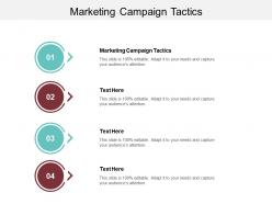Marketing campaign tactics ppt powerpoint presentation ideas graphics template cpb