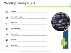 Marketing campaigns print crm process ppt powerpoint presentation outline infographic template