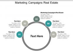 Marketing campaigns real estate ppt powerpoint presentation model design inspiration cpb