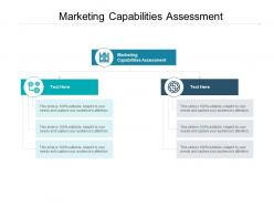 Marketing capabilities assessment ppt powerpoint presentation ideas cpb
