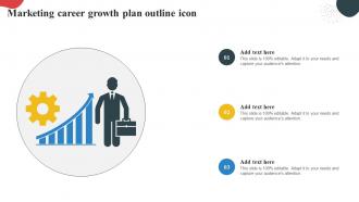 Marketing Career Growth Plan Outline Icon