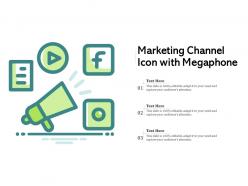 Marketing Channel Icon With Megaphone