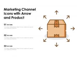 Marketing Channel Icons With Arrow And Product