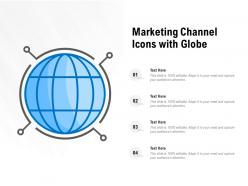 Marketing Channel Icons With Globe