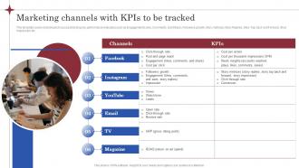 Marketing Channels With Kpis To Be Tracked Brand Launch Marketing Plan Branding SS V