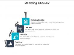 Marketing checklist ppt powerpoint presentation professional ideas cpb