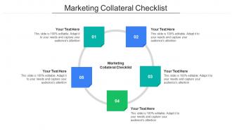 Marketing Collateral Checklist Ppt Powerpoint Presentation File Guide Cpb