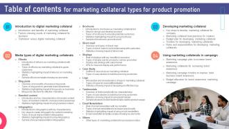 Marketing Collateral Types For Product Promotion Powerpoint Presentation Slides MKT CD V Impactful Impressive