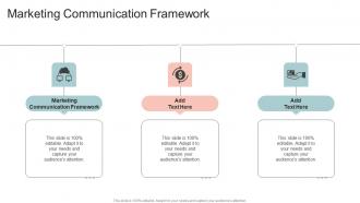 Marketing Communication Framework In Powerpoint And Google Slides Cpb