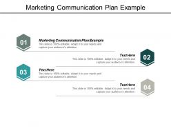 Marketing communication plan example ppt powerpoint presentation model guidelines cpb