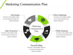 Marketing communication plan ppt icon
