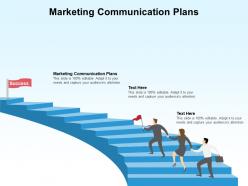 Marketing communication plans ppt powerpoint presentation model format ideas cpb
