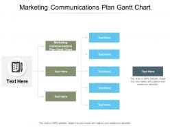 Marketing communications plan gantt chart ppt powerpoint presentation deck cpb
