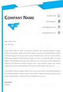 Marketing company letterhead design template