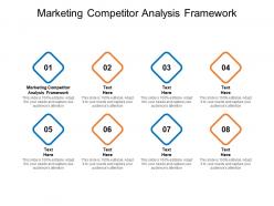 Marketing competitor analysis framework ppt powerpoint pictures cpb