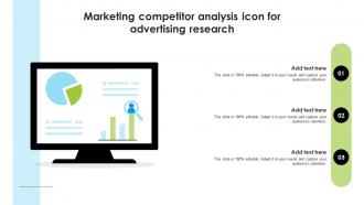 Marketing Competitor Analysis Icon For Advertising Research