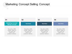 Marketing concept vs selling concept ppt powerpoint presentation styles shapes cpb